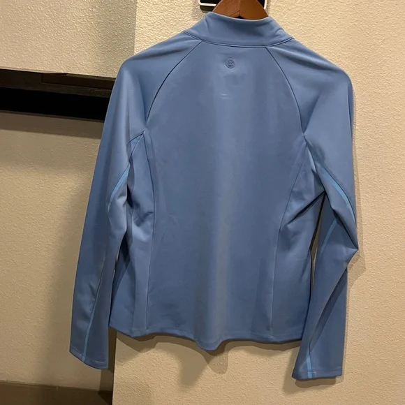 NWT G/FORE Women's Light Blue hybrid quilted Jacket, size M zippers, pockets - Picture 3 of 13